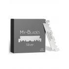 My-Blades Silver Single-Edge Scheermesjes (100 Stuks)